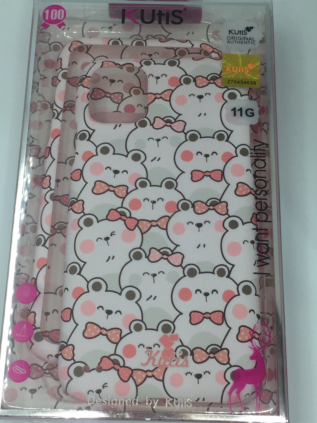 เคสคูทิส(Kutis)เคสไอโฟน11G(ลายแมวติดโบว์)มาใหม่ เคสประกบหน้า-หลัง เคสเรืองแสง เคสลายวินเทจ ร้านSuperhero Klongthom
