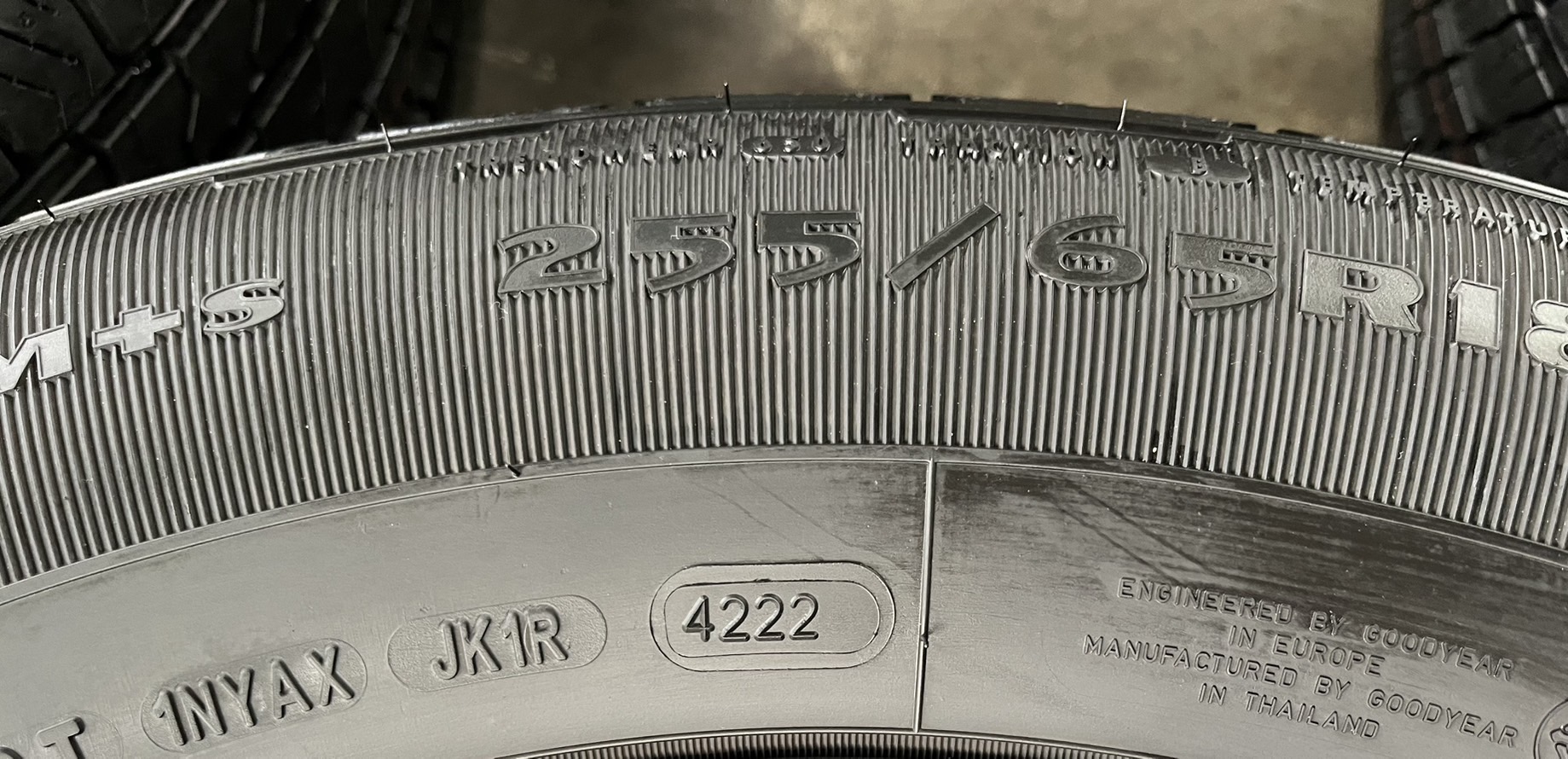 ✨ยางใหม่ป้ายแดง✨255-65-18 Goodyear💥ปลายปี 22💥ใหม่กริ๊บ💖