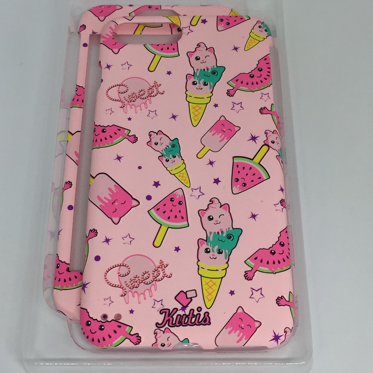 เคสคูทิสKutisไอโฟน7พลัส,8พลัส(ลายไอติมแตงโมSweet)มาใหม่ เคสประกบหน้า-หลัง เคสเรืองแสง เคสลายวินเทจ ร้านSuperhero Klongthom