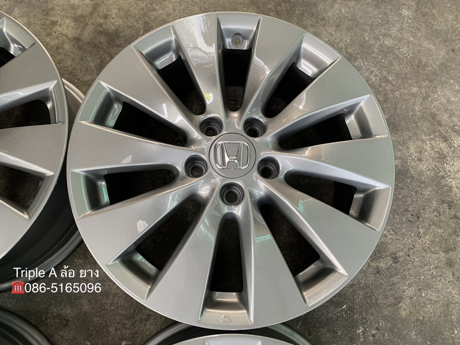 ✨ล้อแม็ก 5รู114✨Honda Accord G9 ขอบ 17 สีเทา💖สวยกริ๊บ