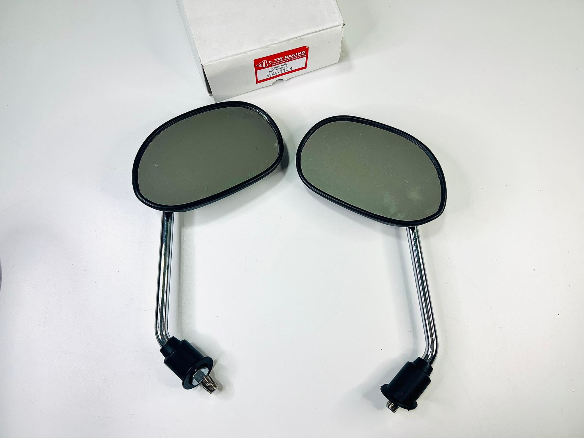 กระจกเวฟ100 เวฟ110 ขาชุบ ตรงรุ่น AAA