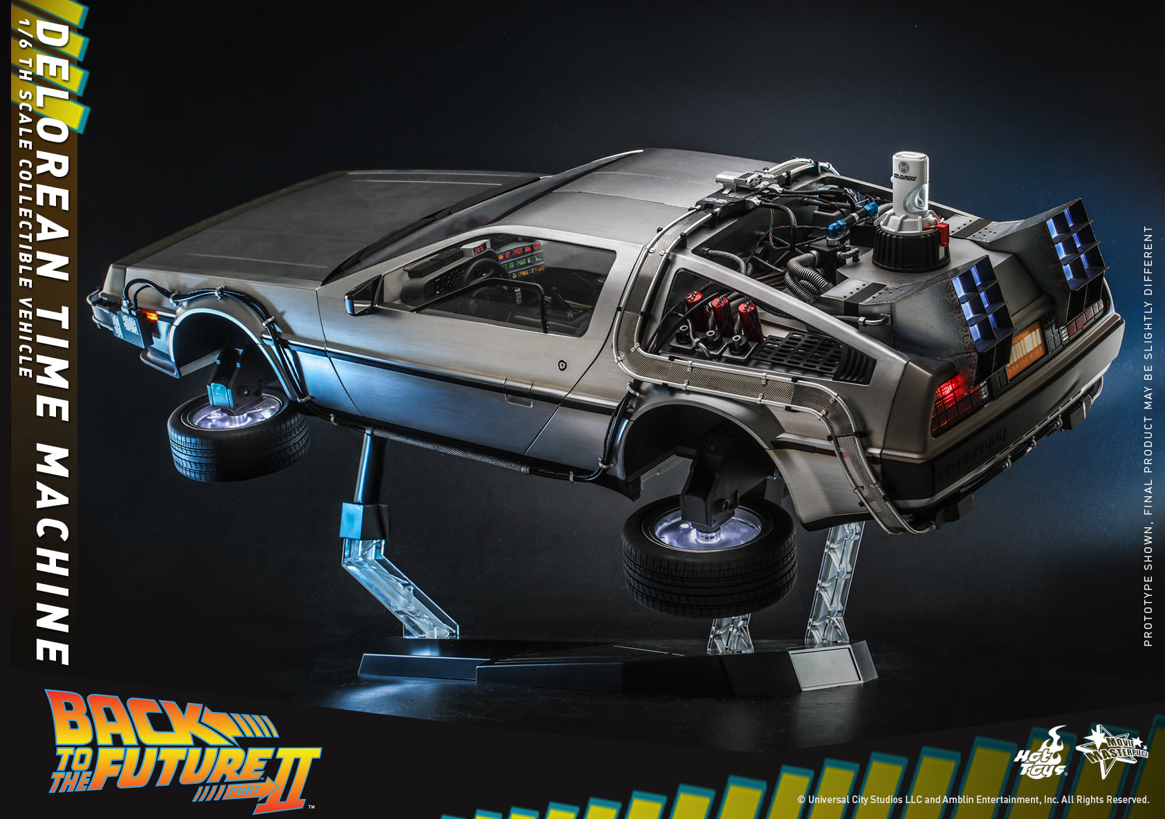 Hot Toys MMS636 1/6 Back to the Future II - DeLorean Time Machine