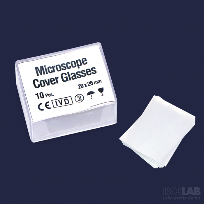 กระจกปิดสไลด์ counting chambers 20 x 26 mm (10pcs/pkg)-Hematocytometer