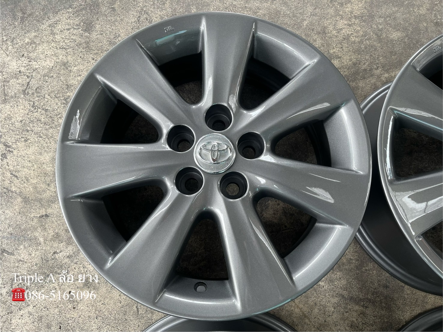 ✨ล้อแม็ก✨5รู100✨Toyota Altis ขอบ 15 สีเทา💖สวยกริ๊บ💖