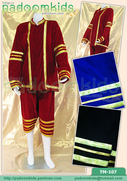 ชุดทหารไทย ผ้ากำมะหยี่