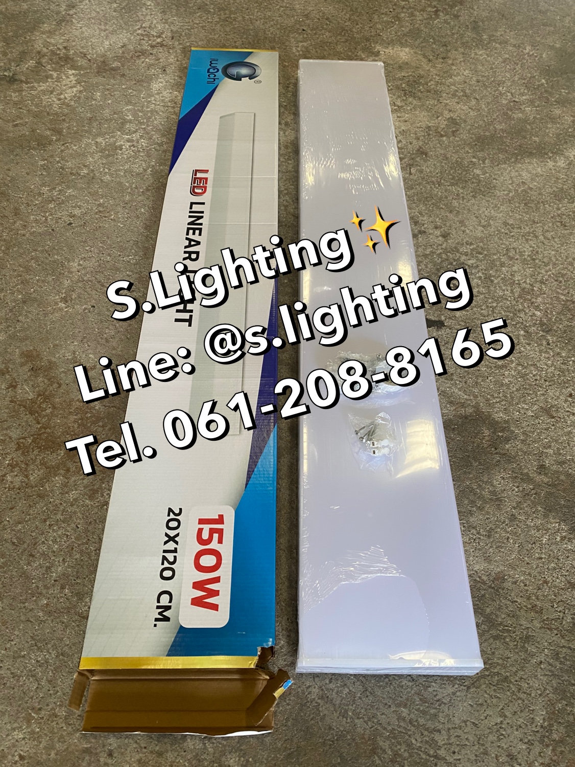 โคมไฟแขวนสลิงเพดาน Full Linear Office LED 150w แสงขาว