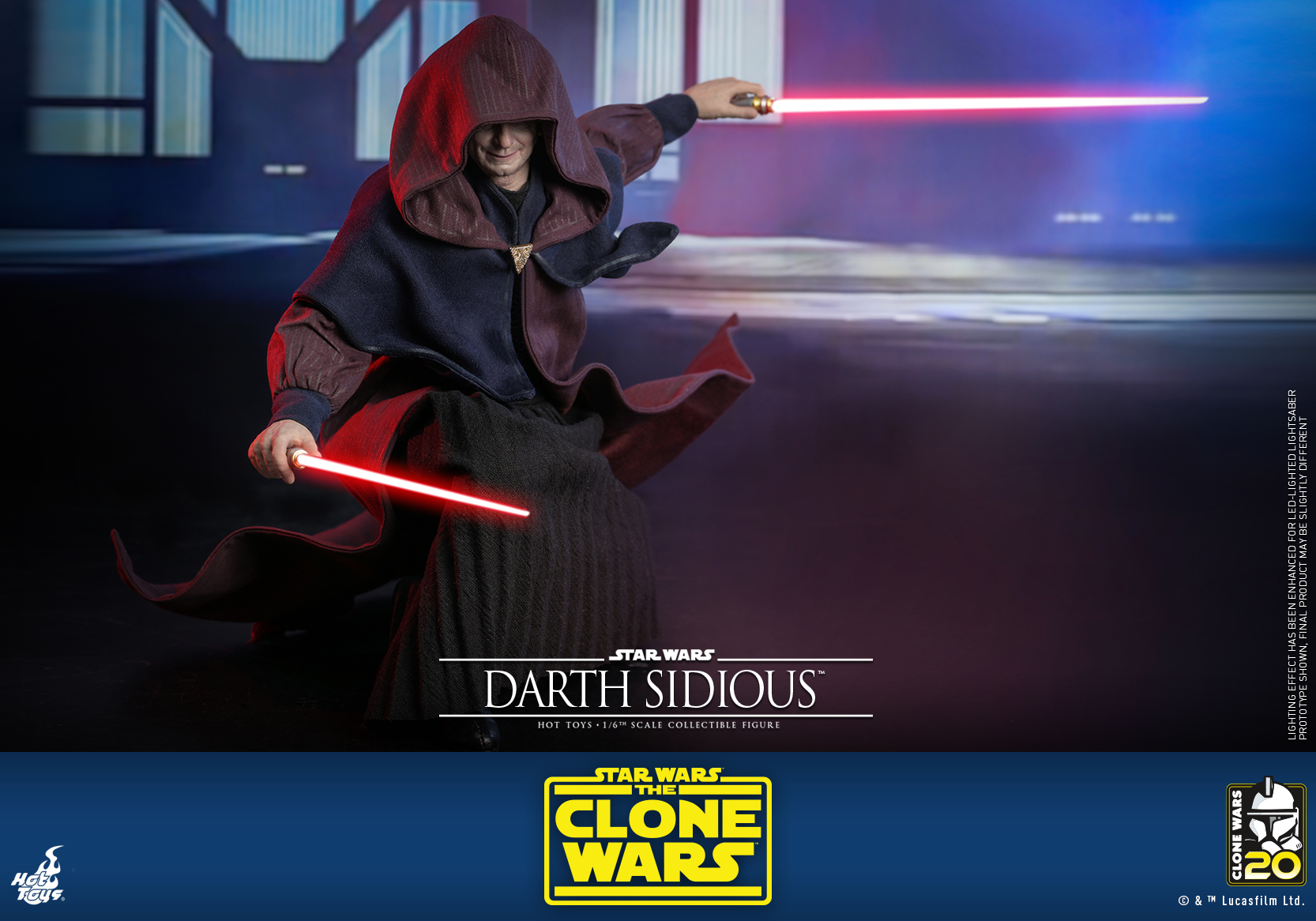 Hot Toys TMS102 1/6 Star Wars: The Clone Wars™ - Darth Sidious™