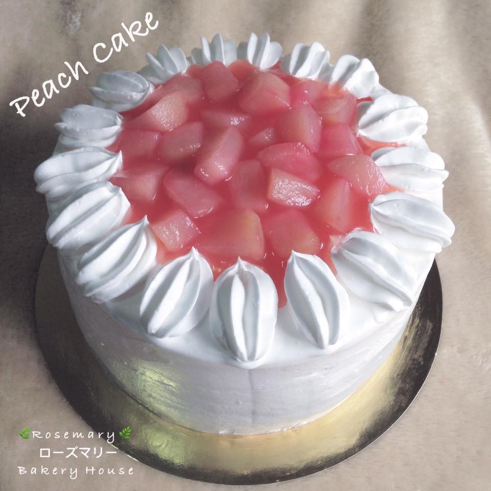 🍑 เค้กพีช 🍑 (3 ปอนด์) Peach Cake (3 Pound /8" x 8") 3 ชั้น