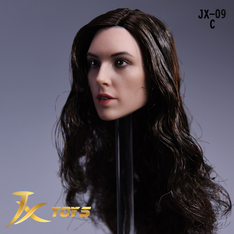 JXtoys JX-09C Female Headsculpt (Black Curly Hair)