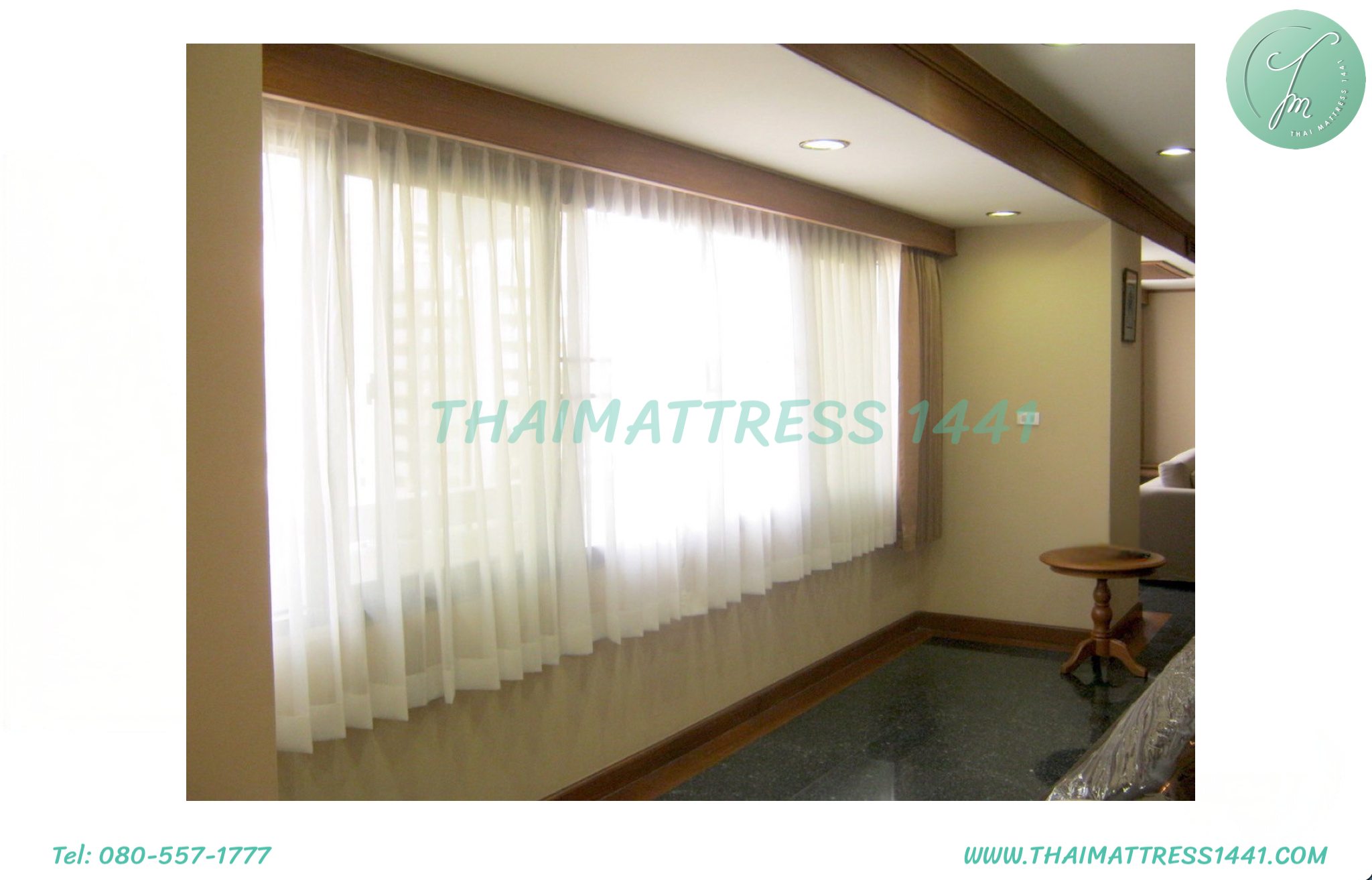 ผ้าม่านโปร่ง สั่งตัดตามขนาด เลือกลายผ้าได้ : Sheer curtain