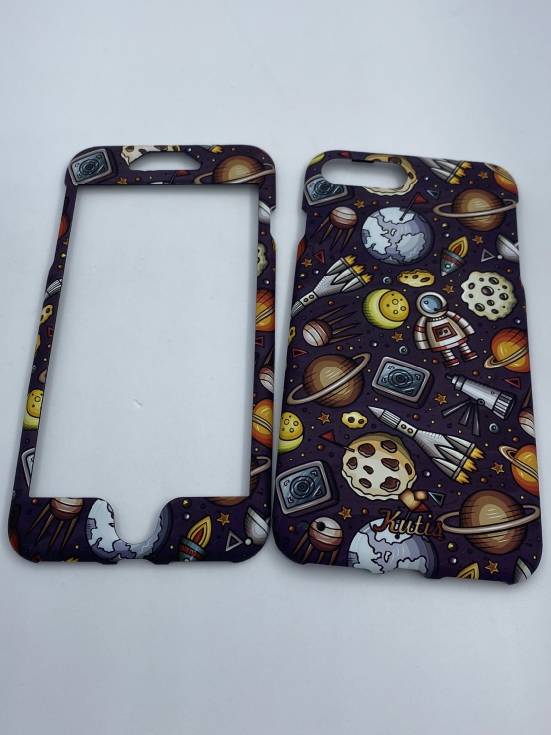 เคสคูทิส(Kutis)เคสไอโฟน7พลัส,8พลัส(ลายรวมดาวอวกาศ)มาใหม่ เคสประกบหน้า-หลัง เคสเรืองแสง เคสลายวินเทจ ร้านSuperhero Klongthom