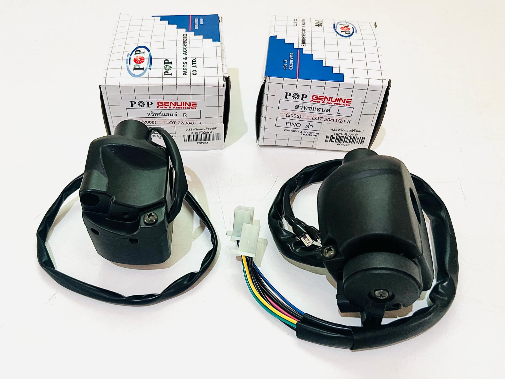 สวิทแฮนด์ ฟีโน่ Fino ซ้าย+ขวา สตาร์ทเท้า 1 คู่ เลือกสีได้เลย A33