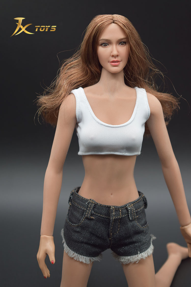 JXTOYS JX-017 Sexy Vest Denim Shorts Set