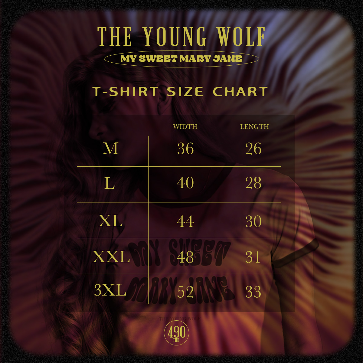T-Shirt : THE YOUNG WOLF - MY SWEET MARY JANE