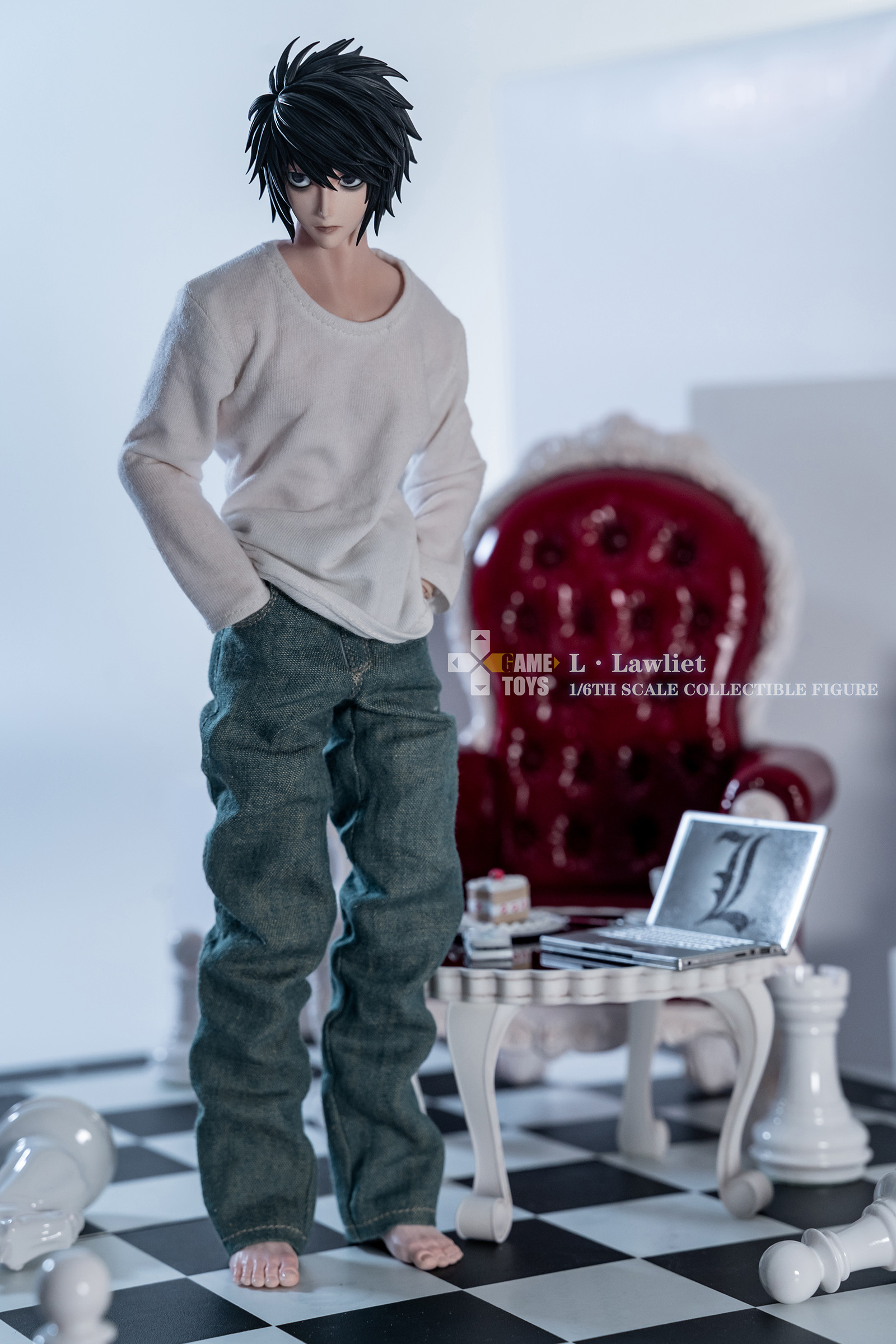 GAMETOYS GT-007UP 1/6 L. Lawliet (Half Body Silicone Body Version)