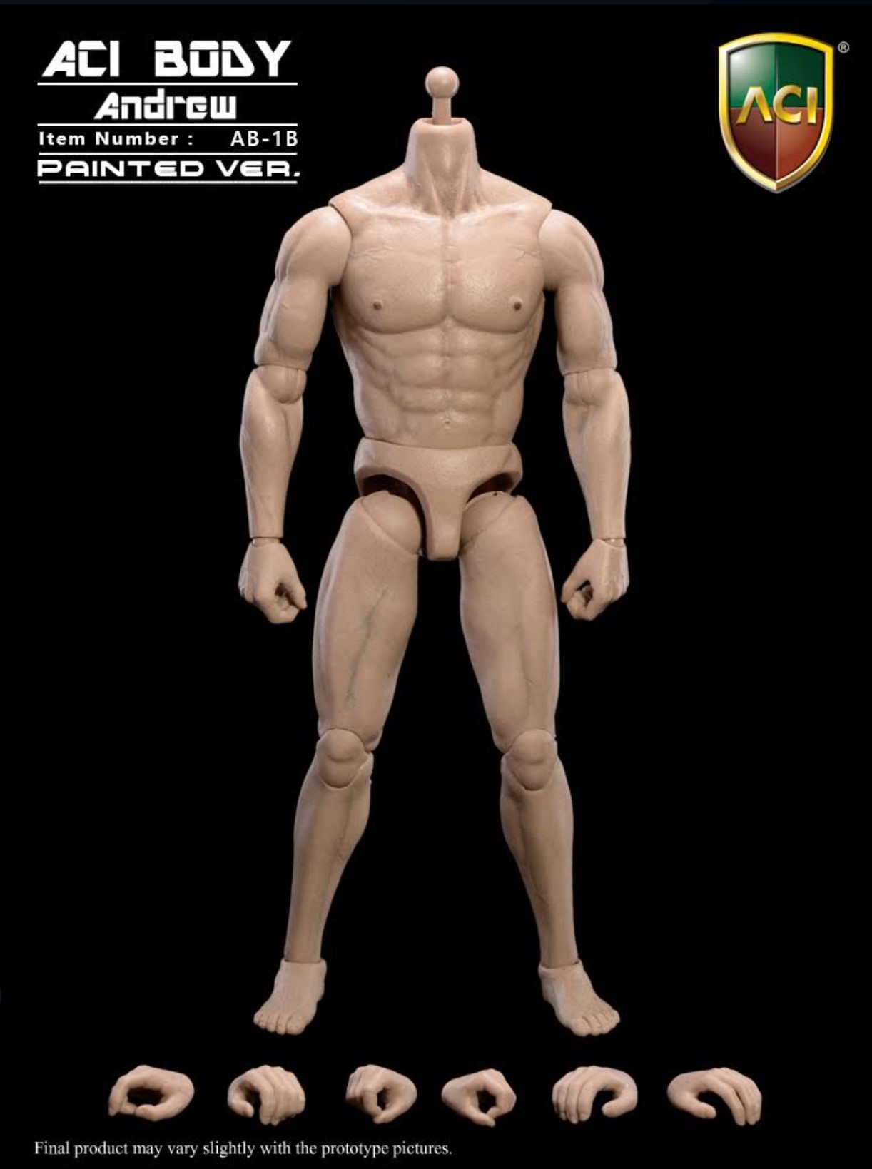 ACI Toys AB-1B 1/6 Muscular Body - Andrew (Painted Ver.)
