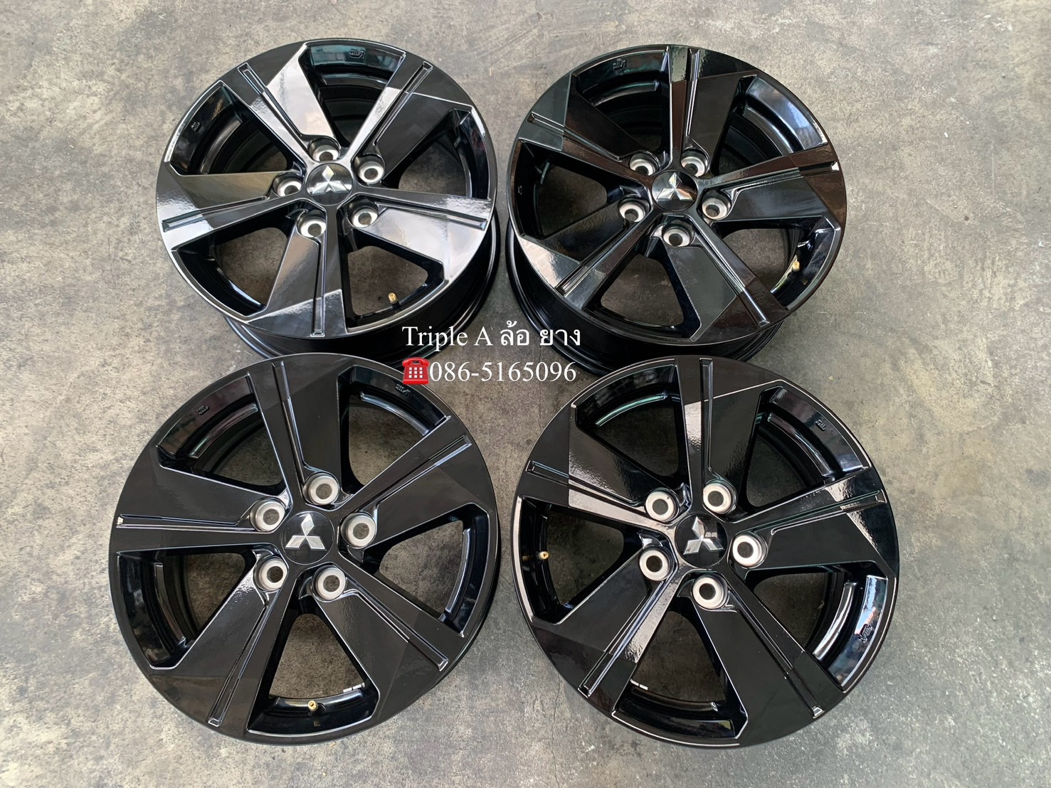 ✨ล้อแม็กป้ายแดง✨Mitsu Triton Black Edition รุ่นใหม่ ขอบ 16 ดำแท้💯สวยกริ๊บ💖