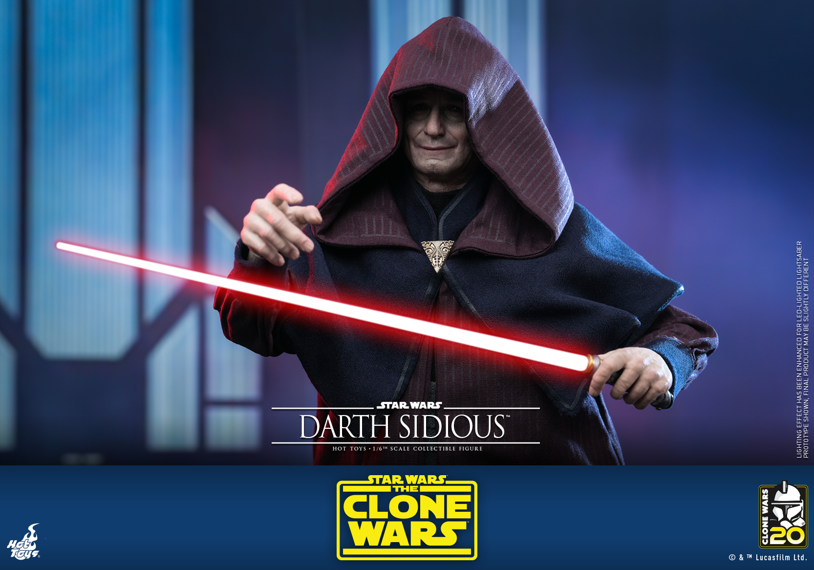 Hot Toys TMS102 1/6 Star Wars: The Clone Wars™ - Darth Sidious™