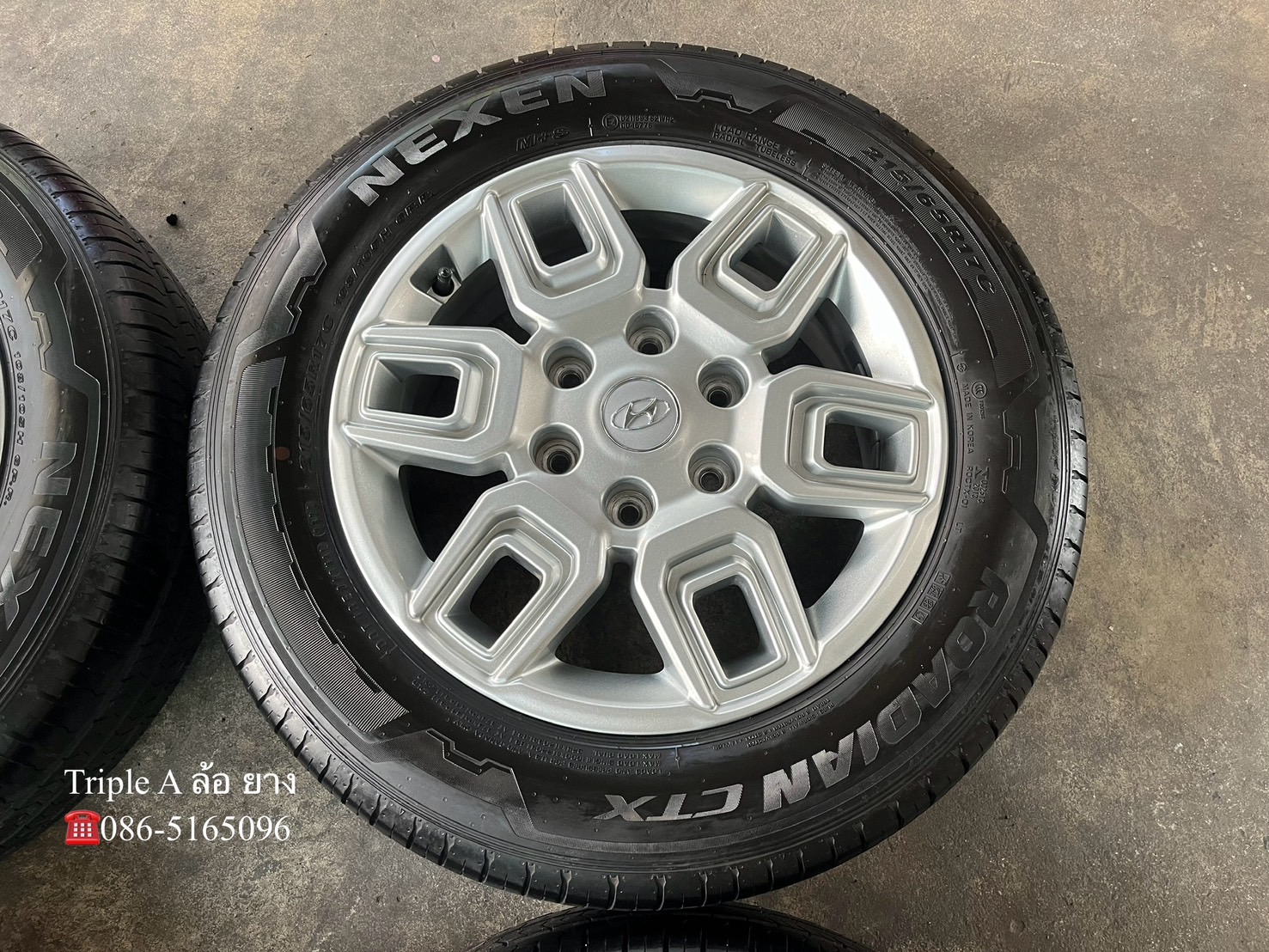 🌟ปี 23🌟✨ล้อแม็ก✨ฮุนได Hyundai H1 ขอบ 17 พร้อมยาง 215-65-17 NEXEN💖สวยกริ๊บ💖