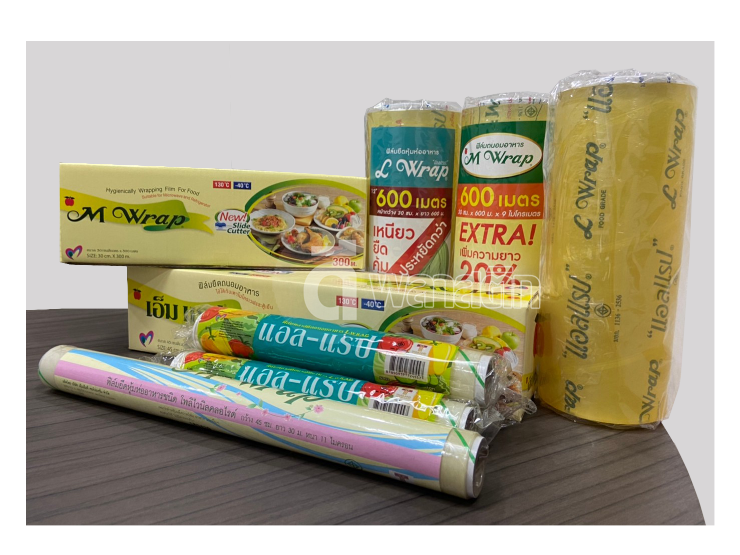 ฟิล์มถนอมอาหาร 30ซม. ยาว 500เมตร หนา10ไมครอน (มีราคายกลัง)