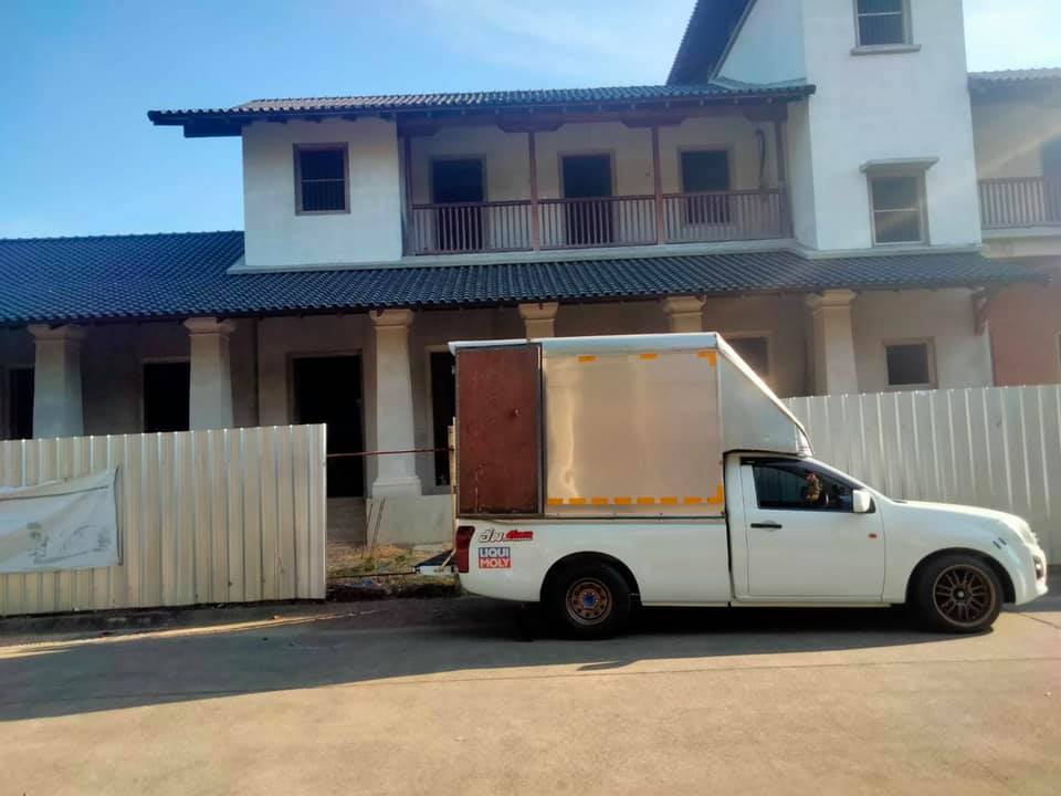 หินธรรมชาติ Dark Grey ขนาด 15x15x1cm