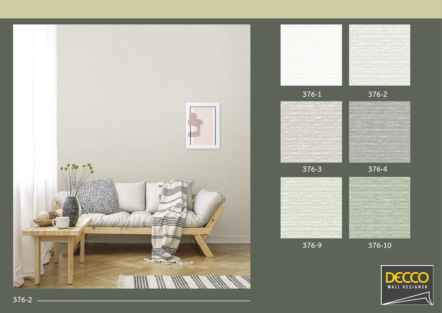 PLAIN รหัส 376 โทนสีเขียว วอลเปเปอร์สไตล์เรียบ | แจ้งรหัสในแชทนะคะ