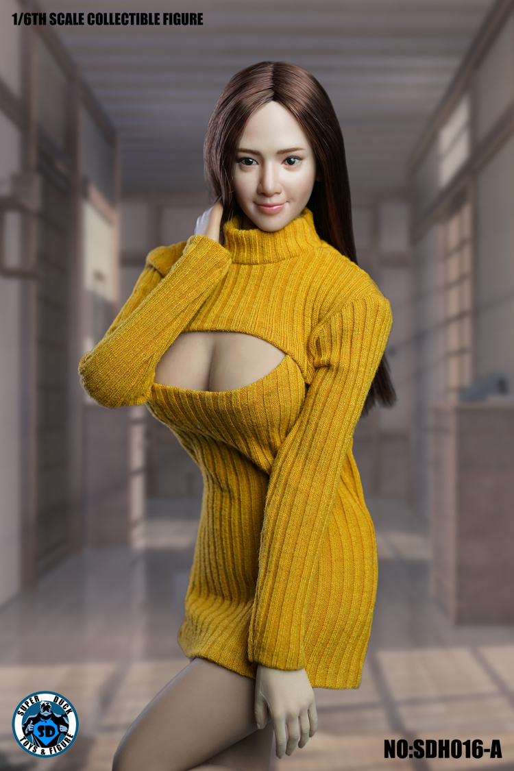 SUPER DUCK SDH016-D Short Red Hair Female Headsculpt