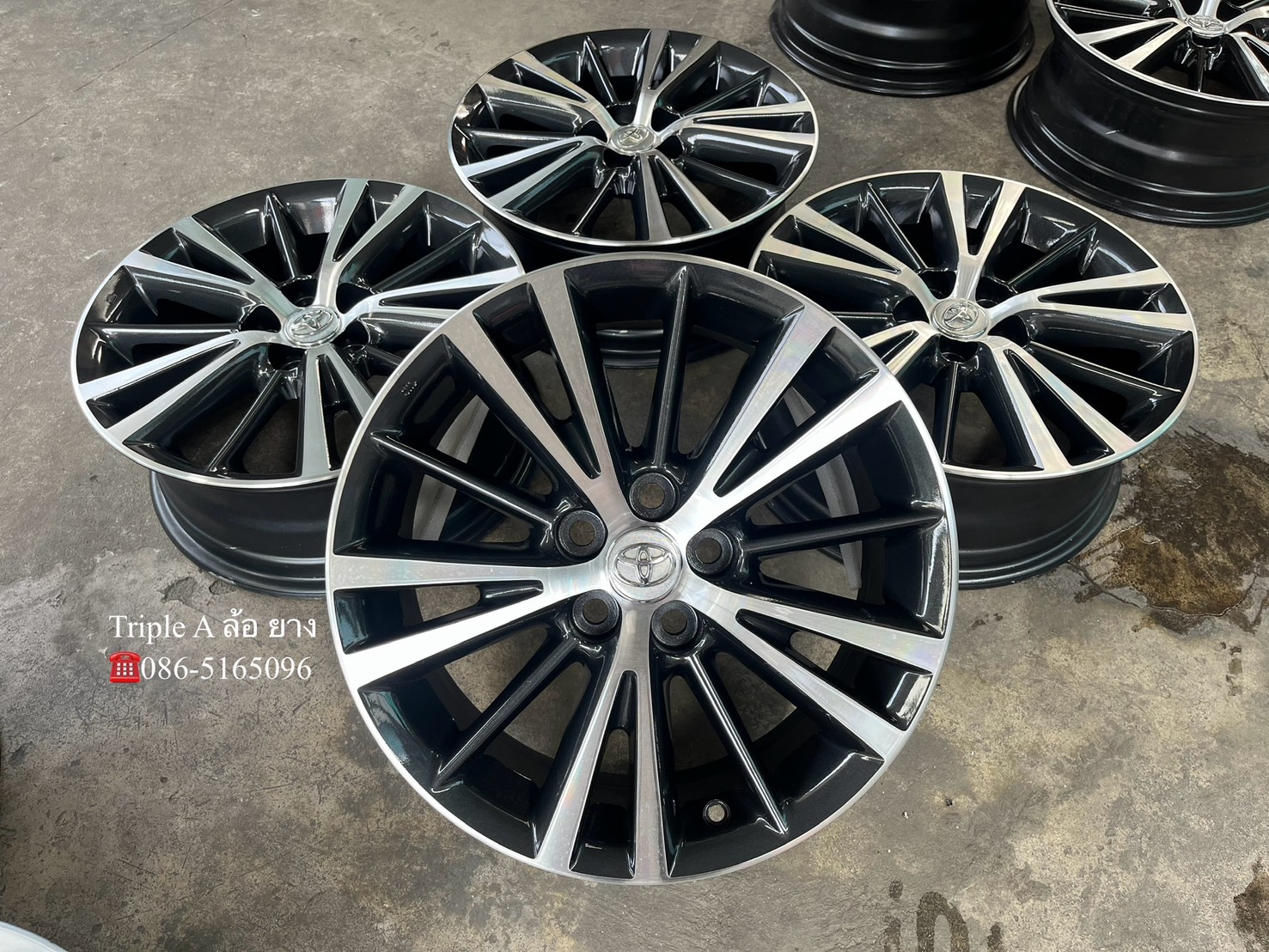 ✨ล้อแม็ก 5รู100✨Toyota Altis ขอบ 16 เทาหน้าเงา💖สวยกริ๊บ💖
