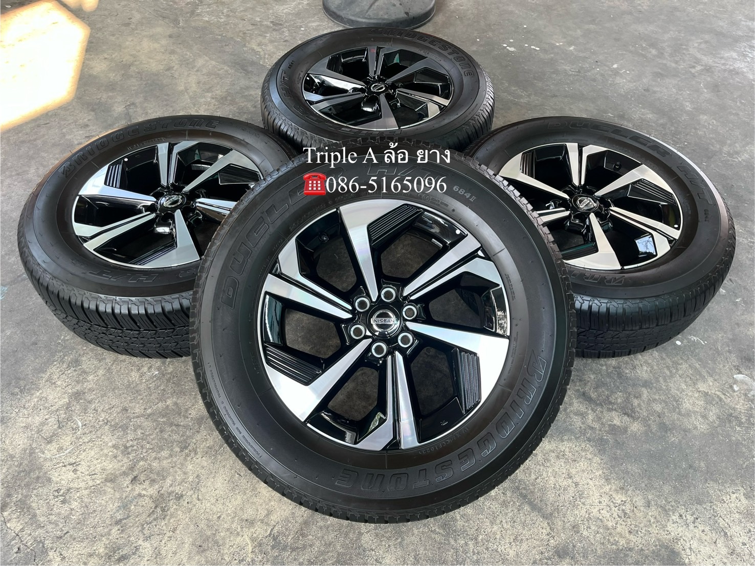✨ล้อแม็กป้ายแดง 6รู114✨Nissan Terra รุ่นใหม่ล่าสุด ขอบ 18 พร้อมยาง 265-60-18 Bridgestone ปี 23💖สวยกริ๊บ💖