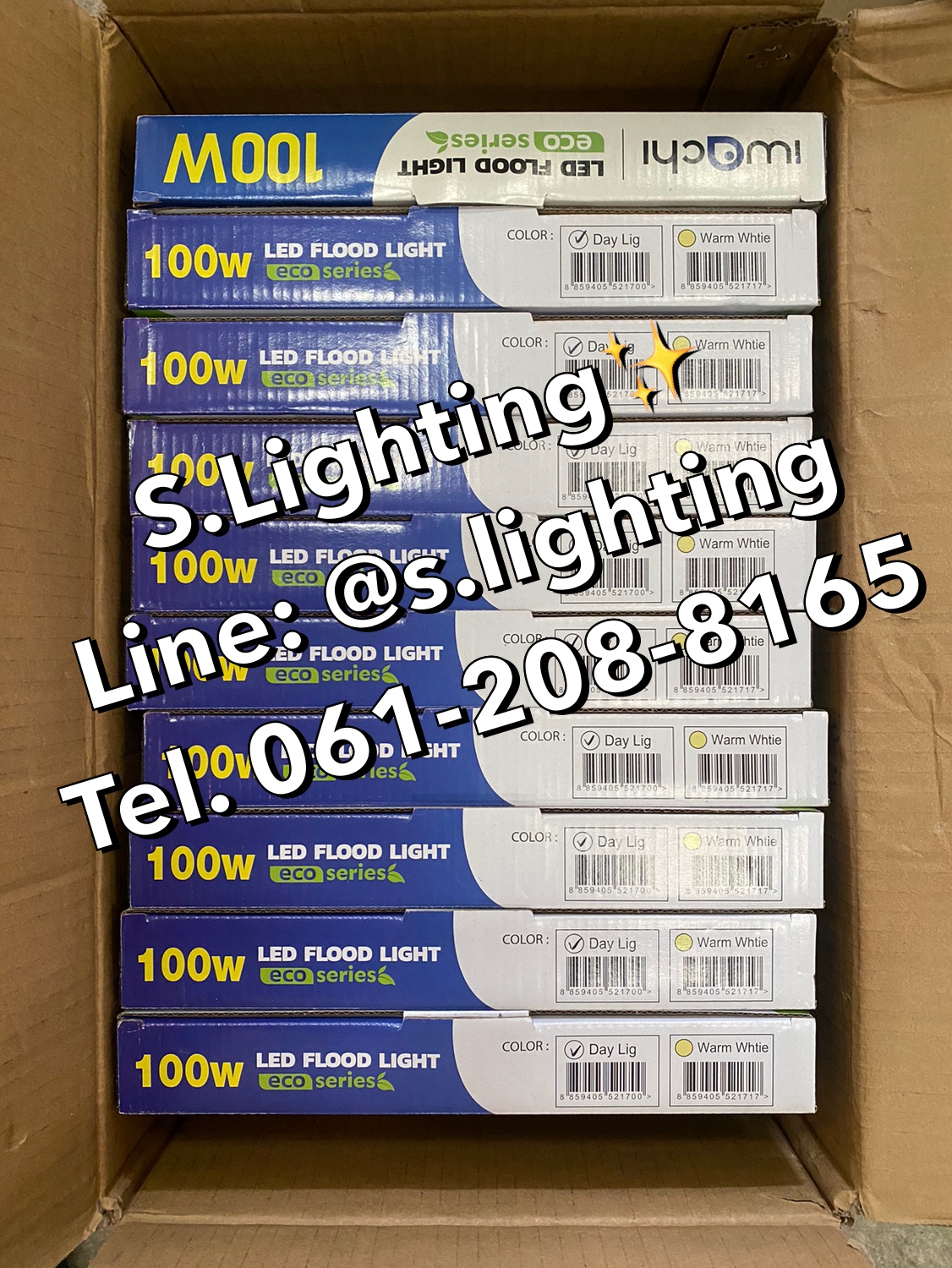 สปอร์ตไลท์ LED Flood Light Eco 100w แสงขาว