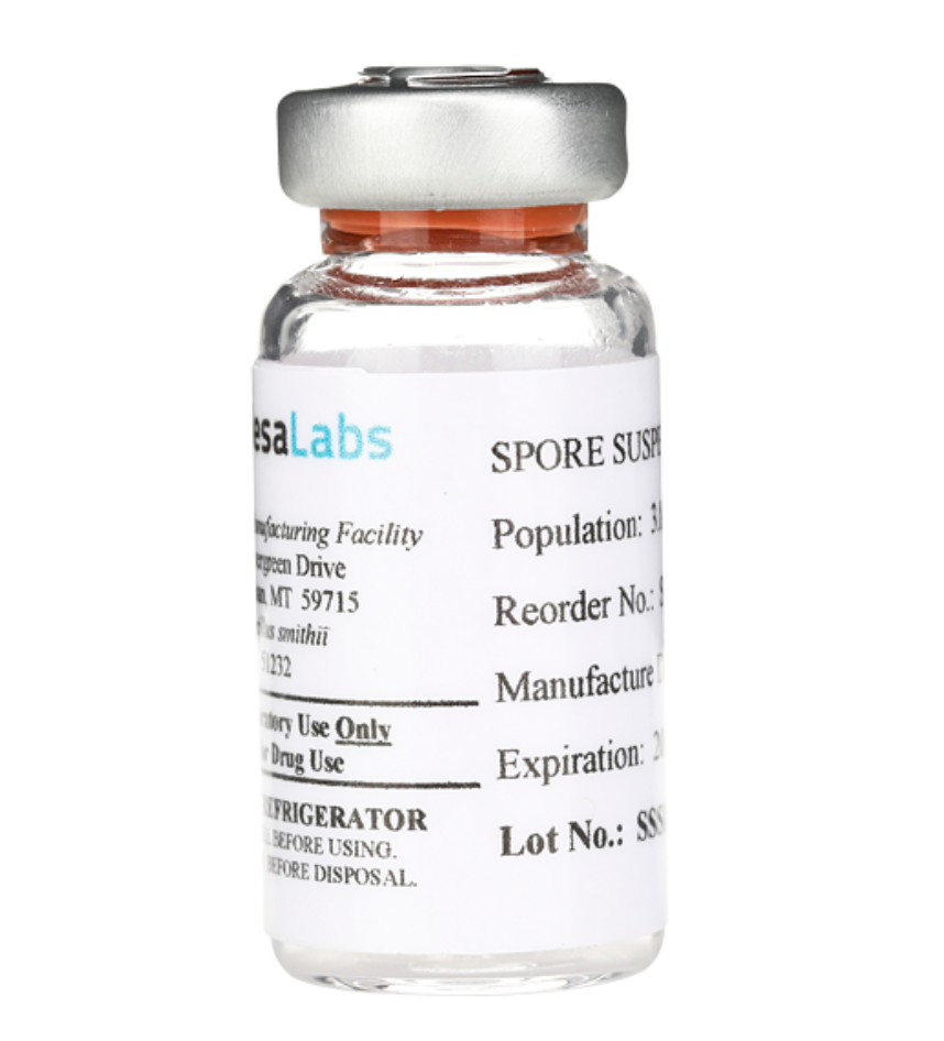 Spore suspension B. atrophaeus ATCC9372, 10^6. 10 ml/vial