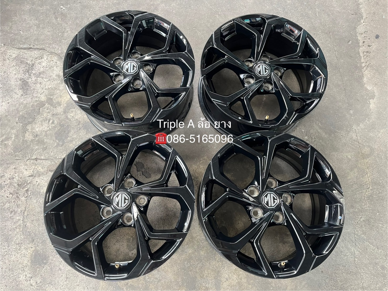 ✨ล้อแม็ก✨5รู112✨MG 5 ขอบ 16 สีดำแท้💯