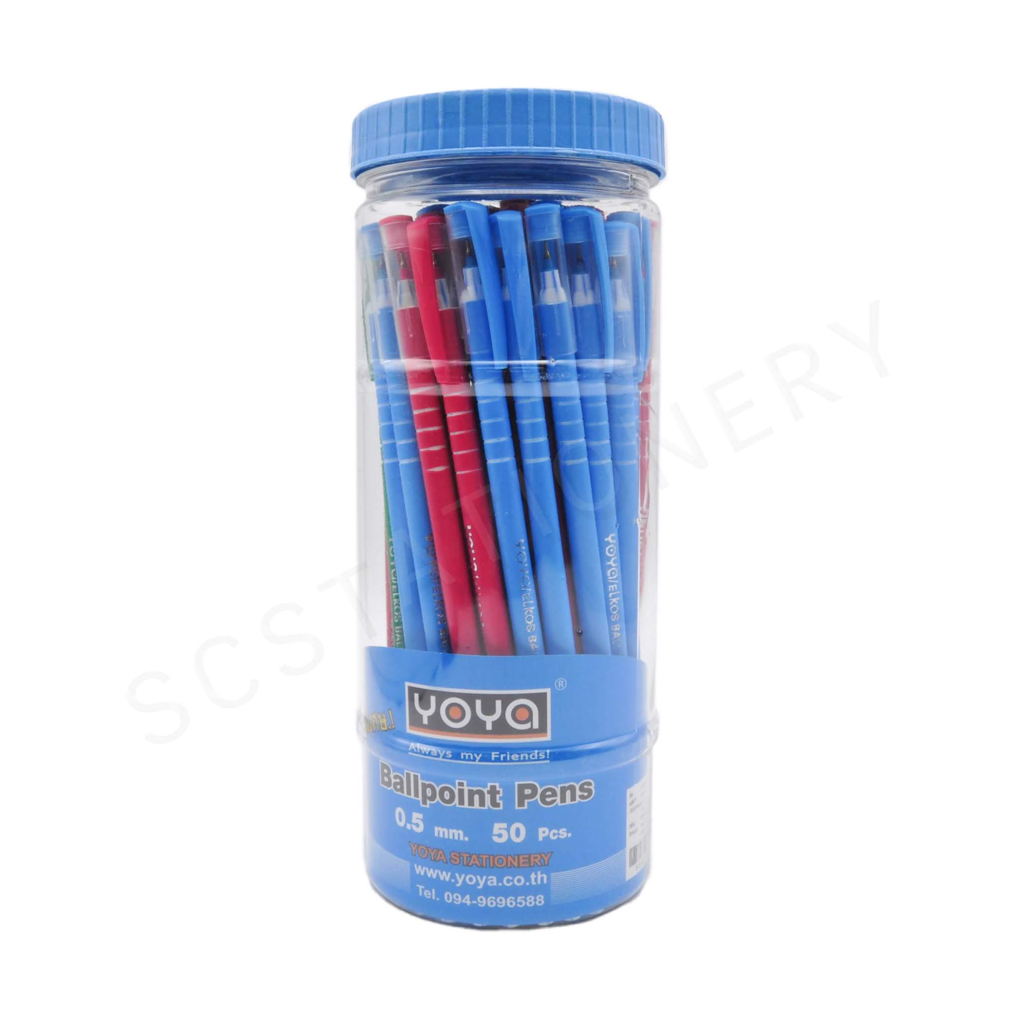 ปากกาหมึกน้ำมัน ด้ามยาว โยย่า NO.1207 แพ็ค 50ด้าม