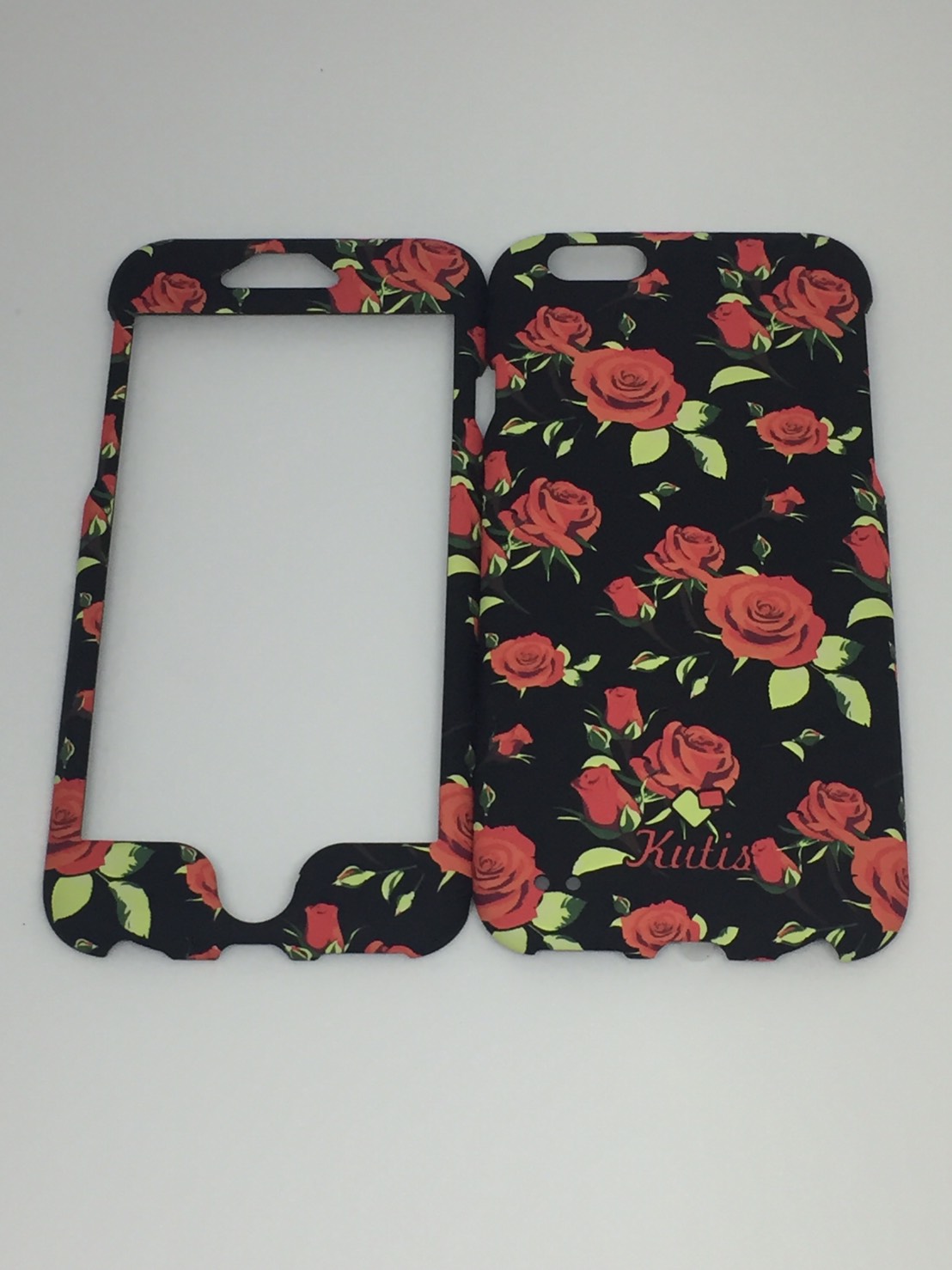 เคสคูทิส (Kutis) ไอโฟน6,6S(ลายดอกกุหลาบสีแดง)