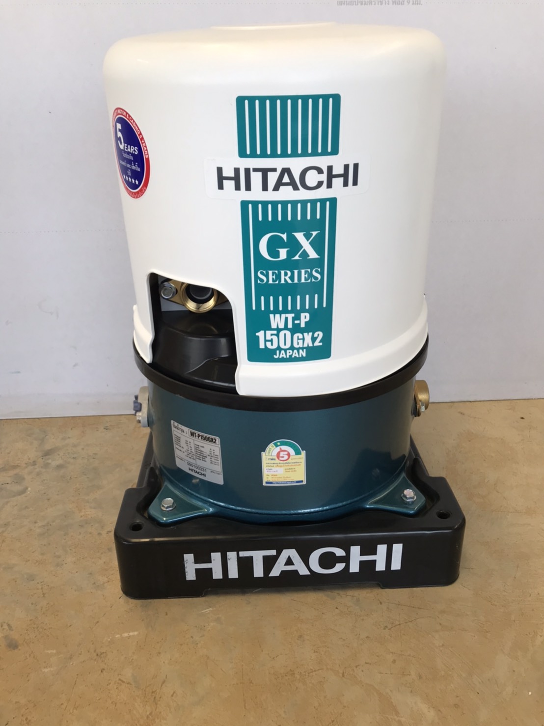 ปั๊มอัตโนมัติถังกลม WT-P150GX2 HITACHI