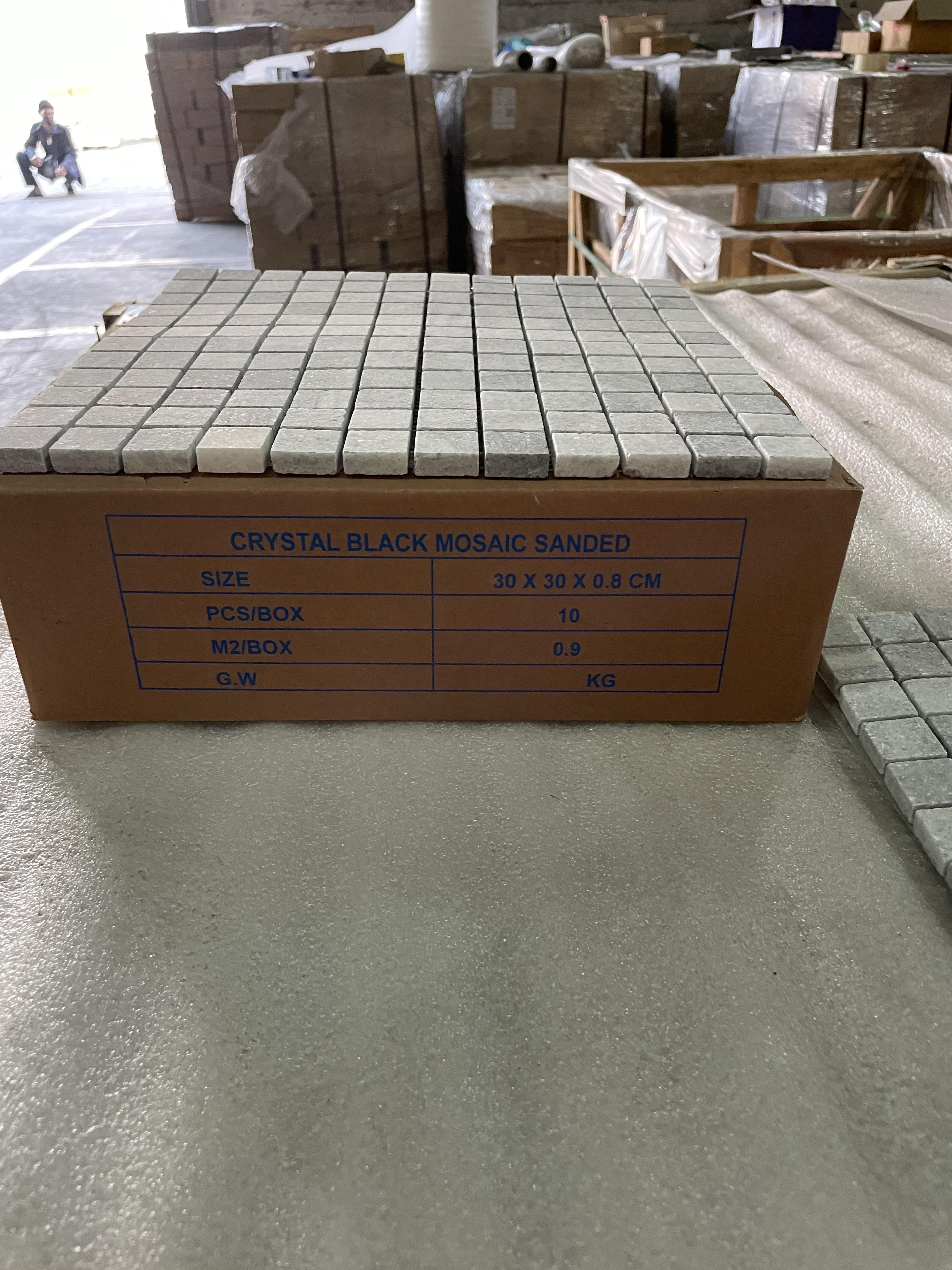 Crystal Black Mosaic ขนาด 30x30 cm