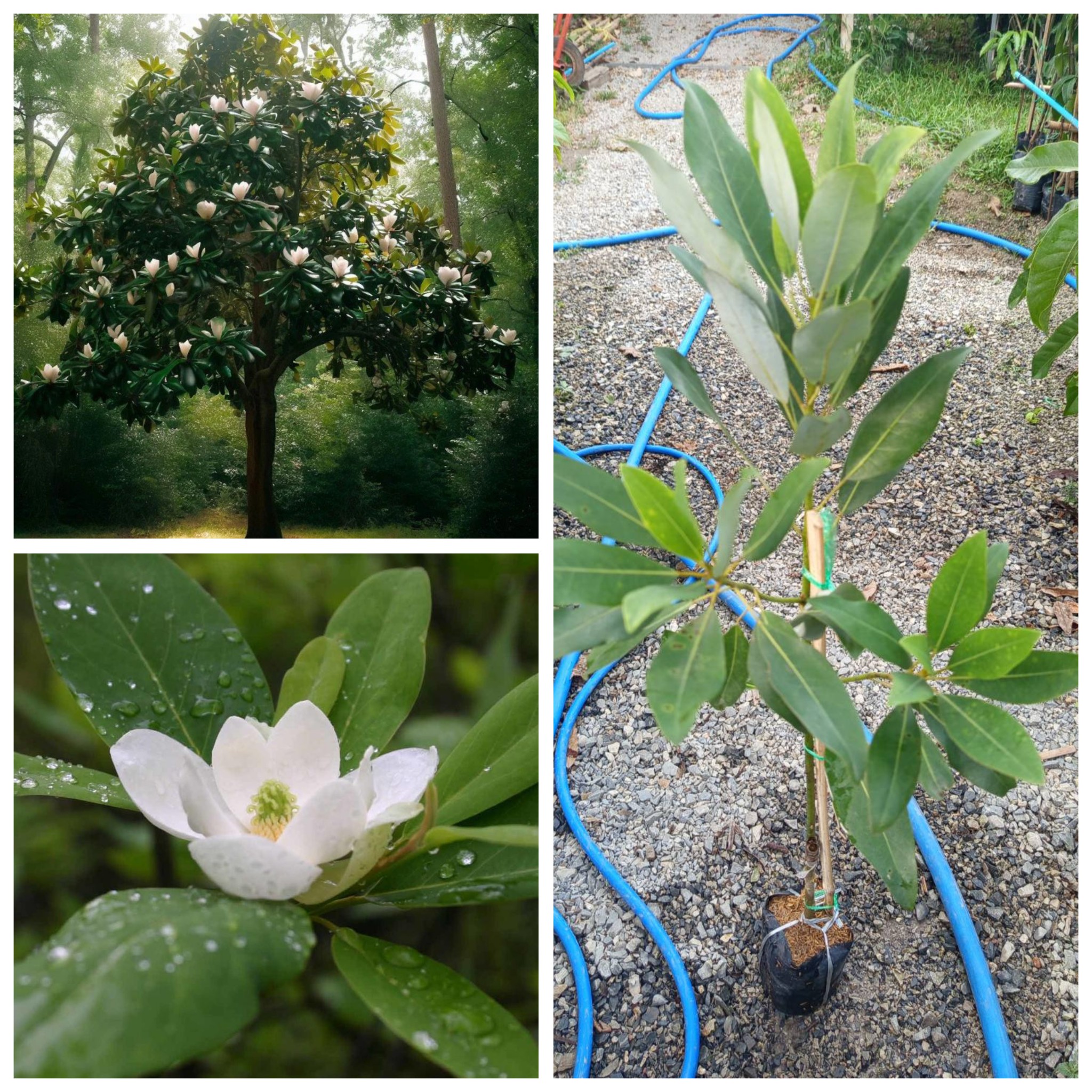 แมกโนเลียเวอร์จิเนียน่า Magnolia virginiana สวีทเบย์ แมกโนเลีย Sweetbay Magnolia / apahcin /nivan
