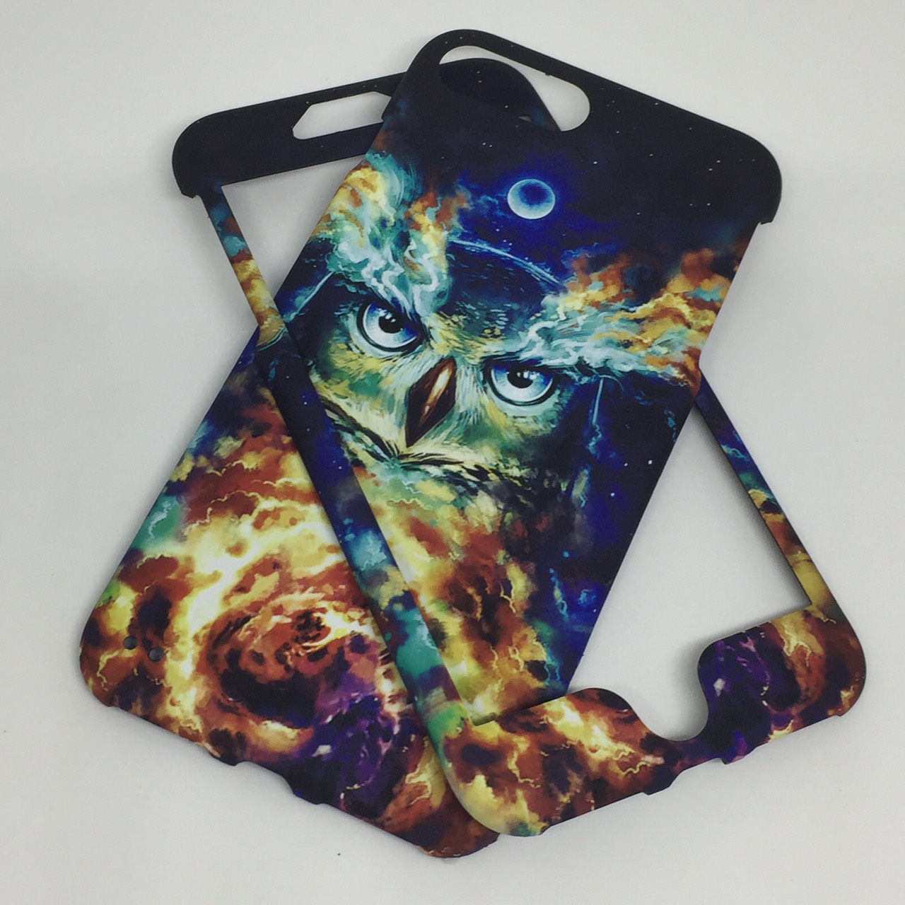 เคสคูทิส(Kutis)ไอโฟน7พลัส,8พลัส(ลายนกในเปลวไฟ)เคสประกบหน้า-หลัง เคสเรืองแสง