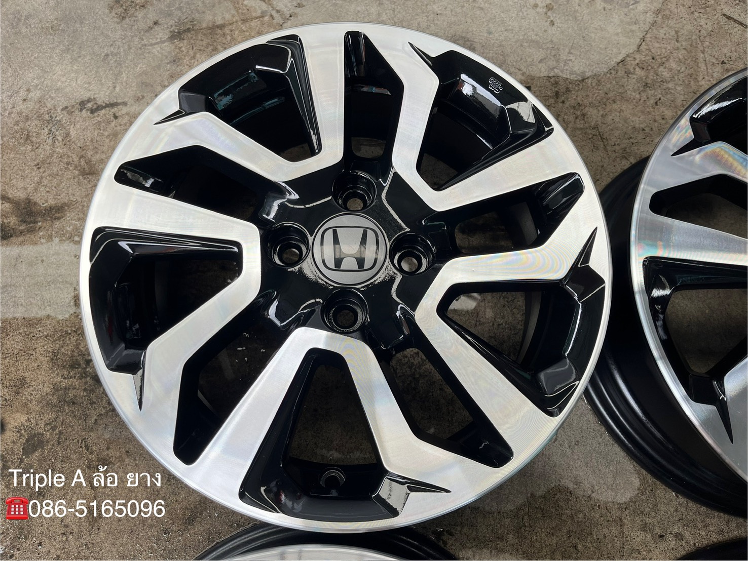 ✨ล้อแม็ก✨Honda Jazz GK ขอบ 15 สีดำหน้าเงา💖สวยกริ๊บ💖