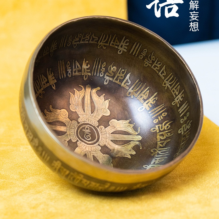 ขันทิเบต(ทองเหลือง) งานทำมือโดยช่างฝีมือชาวเนปาล Tibetan Singing Bowl 13 cm.
