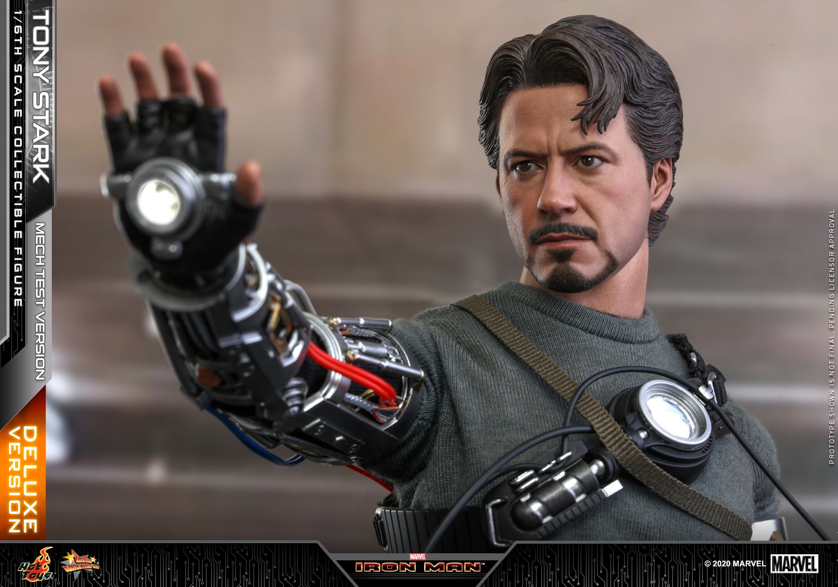 Hot Toys MMS582B 1/6 Iron Man - Tony Stark (Mech Test Version) (Deluxe Version) (Special Edition Bonus)