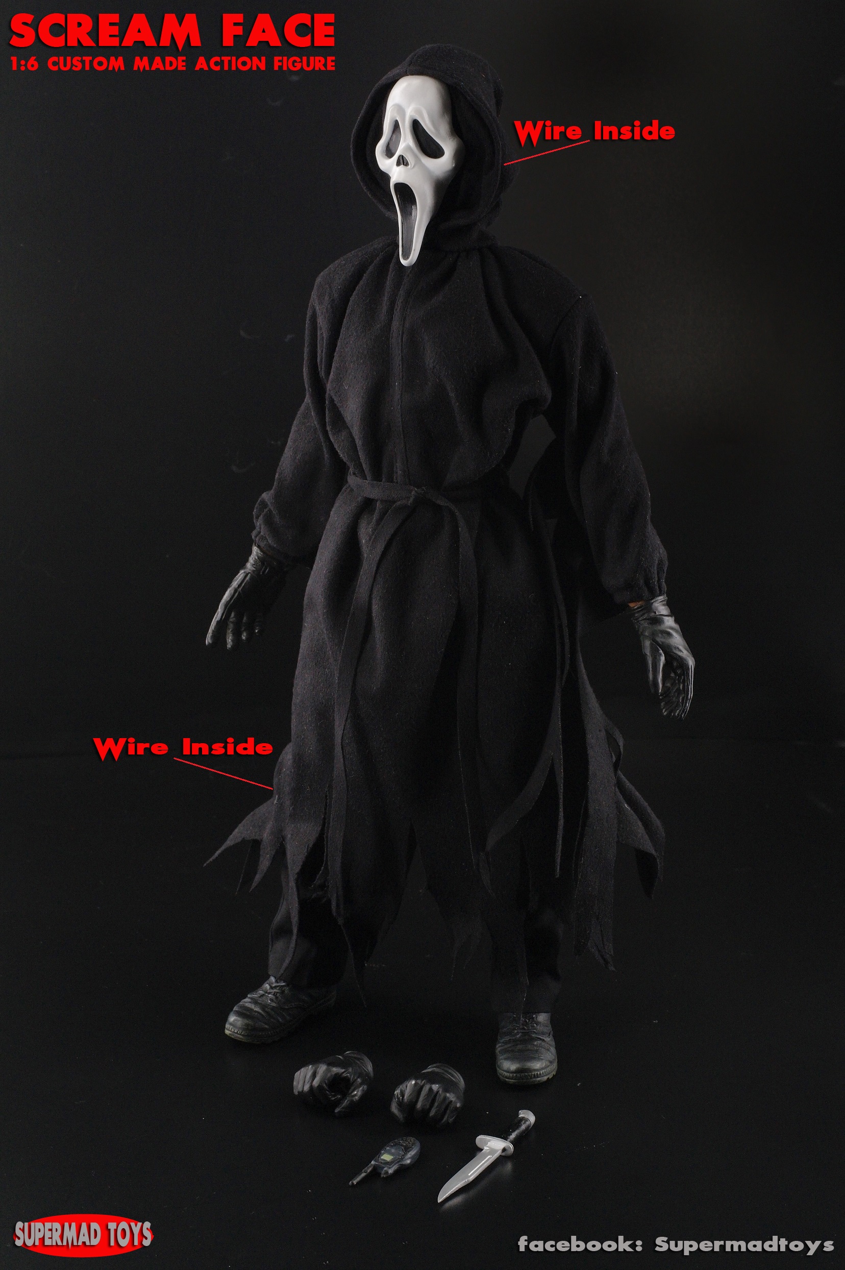 SUPERMAD TOYS 1/6 SCREAM FACE