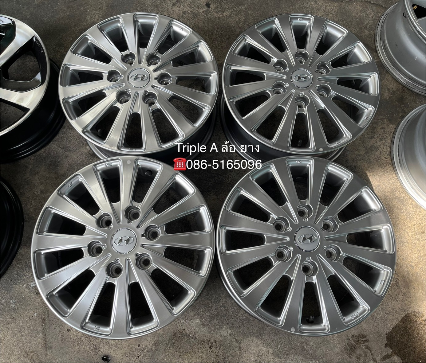 ✨ล้อแม็ก✨Hyundai H1 ขอบ 16 สีไฮเปอร์💖สภาพสวย💖