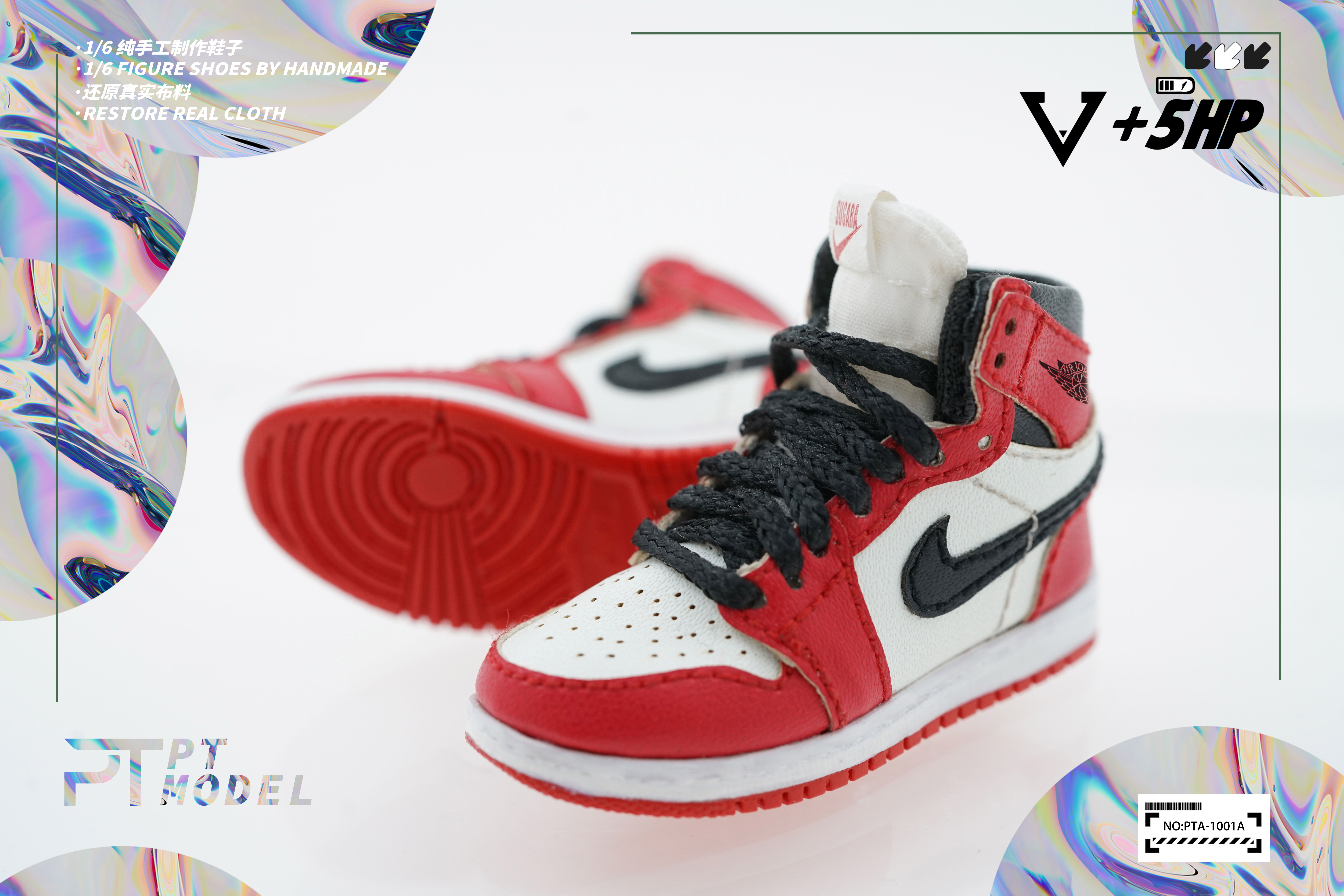 PTMODEL PTA-1001A,B,C,D,E,F,G 1/6 Pure Handmade Trend Series AJ High-Top Sneakers