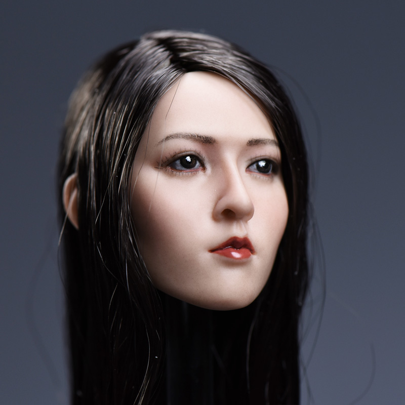 YMTOYS YMT002B Asian beauty headsculpt Yun (Long Black Hair)