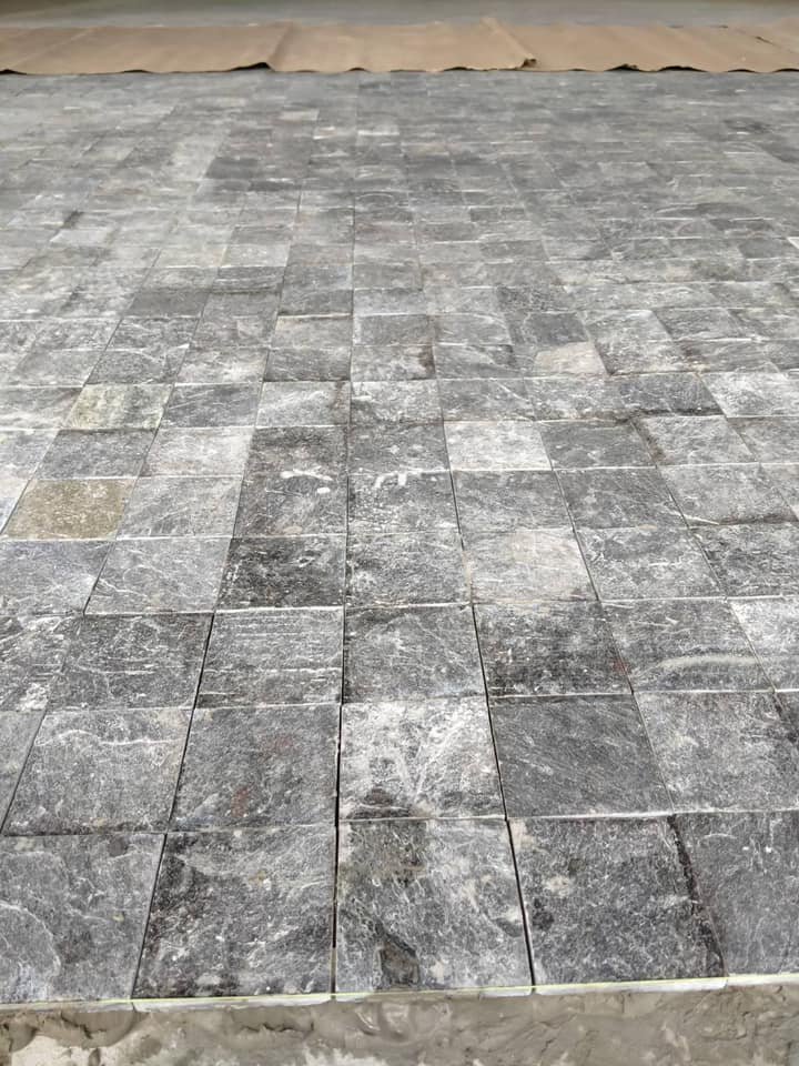 หิน silver grey ลานจอดรถ Low Price High Taste