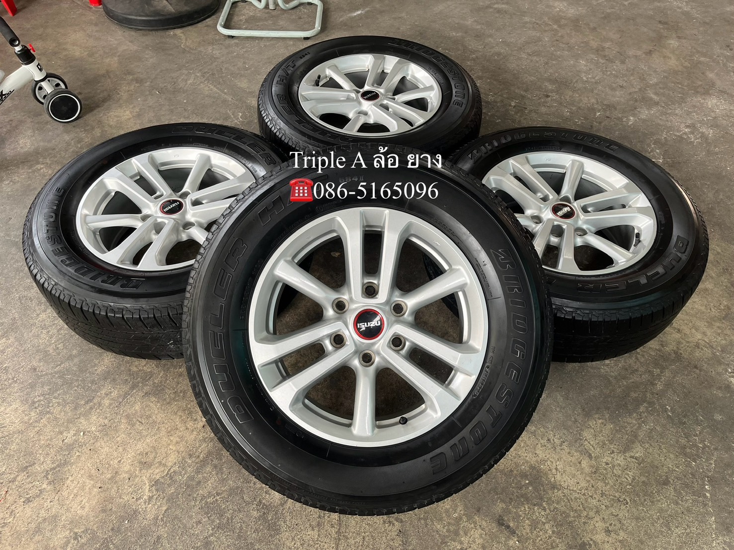 ✨ล้อแม็ก 6รู139✨ISUZU D-Max ขอบ 17 แถมยาง 255-65-17 Bridgestone ปลายปี 20