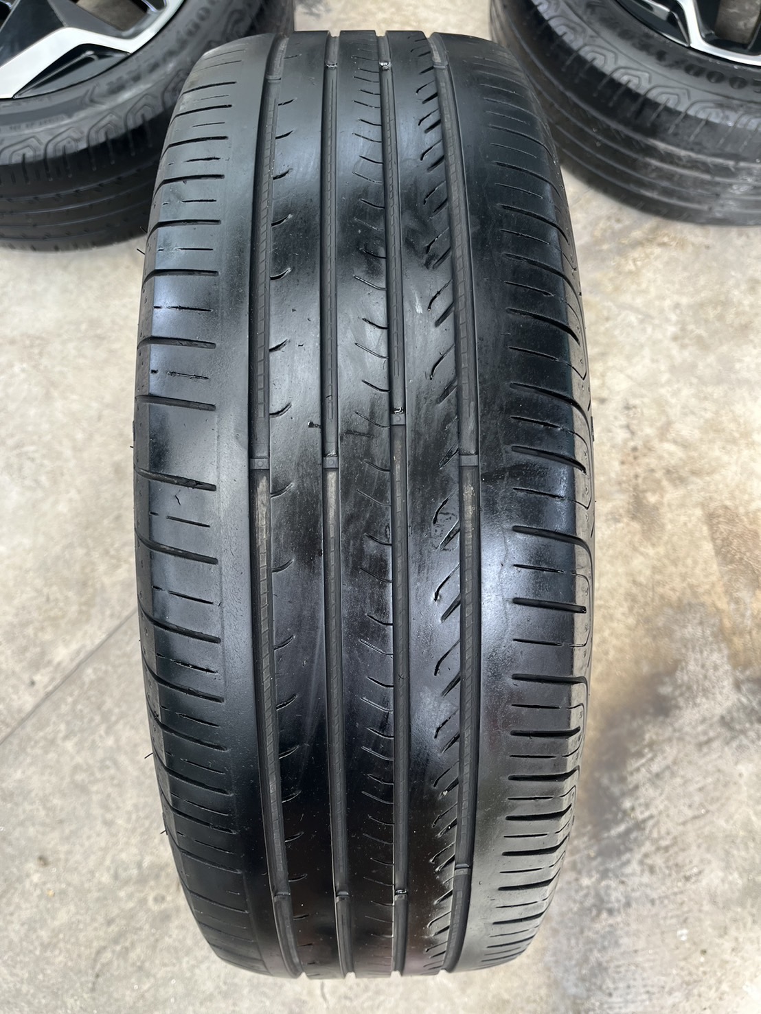 ✨ล้ออะไหล่ 4รู100✨BYD ขอบ 16 ดำหน้าเงา พร้อมยาง 195-60-16 Goodyear ปี 21