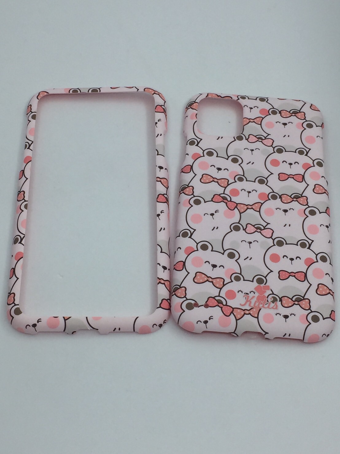 เคสคูทิส(Kutis)เคสไอโฟน11G(ลายแมวติดโบว์)มาใหม่ เคสประกบหน้า-หลัง เคสเรืองแสง เคสลายวินเทจ ร้านSuperhero Klongthom