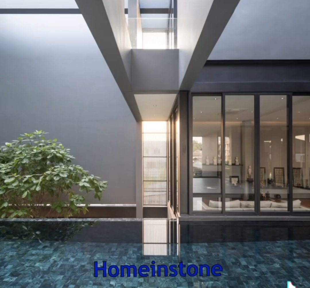 หินปูสระว่ายน้ำ Silver Grey